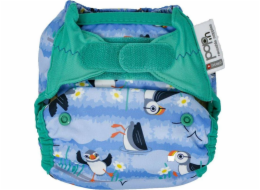 Close Caboo plenky Potah, opakovaně použitelná plenka se suchým zipem Blue Puffin 3-16 kg, 1 ks.