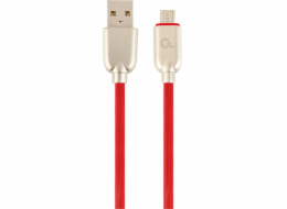 Gembird USB-A - microUSB kabel 2 m červený (CC-USB2R-AMmBM-2M-R)