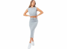 Justhype Justhype Sweat Midi Sukně Loungewear Set LABON007 šedá 10