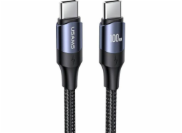 Usams USB-C – USB-C kabel USB 1,2 m černý (6958444973333)