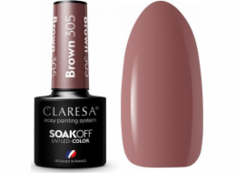 Claresa CLARESA_Soak Off UV/LED Brown hybridní lak 305 5g