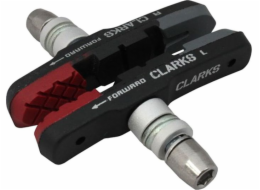 CLARK S CPS301 MTB brzdové destičky (V-brake) červeno-černo-šedé 72mm