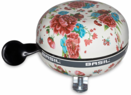 Bazalka zvonek na kolo BIG BELL BLOOM 80 mm Gardenia bílá (BAS-50392)