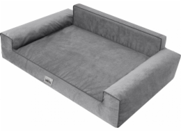 Hobbydog Bed Glamour New, šedá efektní, velikost XL