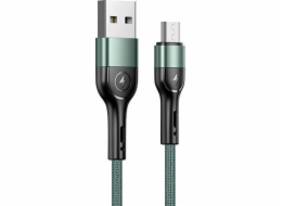 Usams USB-A - microUSB USB kabel 1 m Zelený (6958444913001)