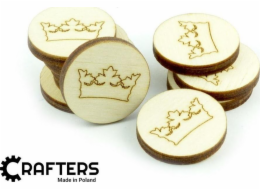 Crafters Crafters: Wooden Markers - Crown (10)