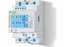 Finder obousměrný třífázový elektroměr MID 80A Modbus RS485 NFC multifunkční 7M.38.8.400.0212