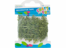 Craft with Fun CF DECK DECORATION LEAF TAPE 2M/3,5CM ZELENÁ 12/288