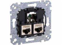 Schneider Electric Double počítačový zásuvkový mechanismus 2 x RJ45 cat 5 (MTN4575-0012)