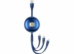 Usams USB-A – Lightning kabel 1 m modrý (Usa001134)