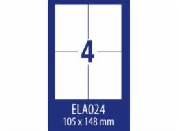 Avery Zweckform LABEL ZF ECONOMY 105X148MM 024 100ARK LABEL E100 ELA024 - ELA024