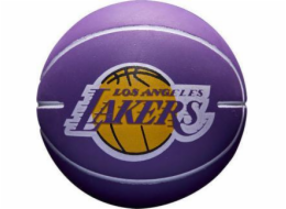 Wilson Wilson NBA Dribbler Los Angeles Lakers Mini míč WTB1100PDQLAL Purple Jedna velikost