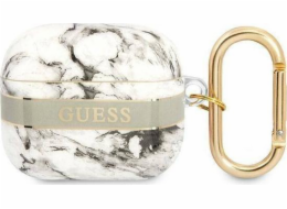 Ochranné pouzdro Guess Marble Strap Collection pro AirPods 3, šedé