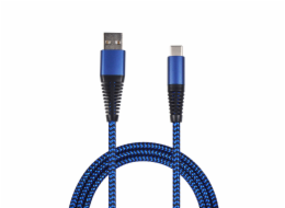 USB 2GO USB-A - USB-C kabel 1 m Modrý (795950)