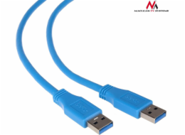 Maclean USB-A USB kabel – 3 m modrý (MCTV-583)