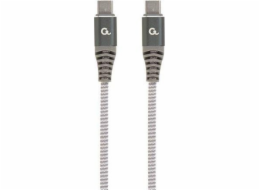 Gembird USB kabel USB-C – USB-C 1,5 m šedý (CC-USB2B-CMCM60-1,5M)