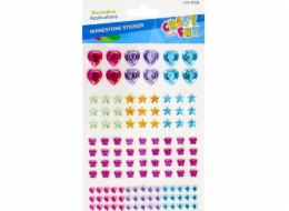 Craft with Fun CRYSTAL DECORATION COLOR CF 120KS MIX B/C