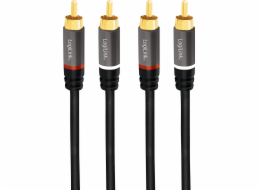 LogiLink RCA (Cinch) x2 - RCA (Cinch) x2 kabel 7,5 m černý (CA1208)