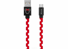 Disney USB kabel USB-A – USB-C 1 m červený (DUSMIN025)