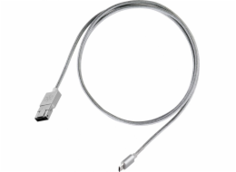 SilverStone USB-A - microUSB USB kabel 1 m Graphite (52011)