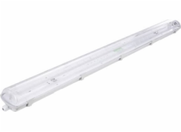 Volteno Hermetické svítidlo pro LED trubice 2x120cm Šedé IP65 ABS + PS 126,5x11,2x8,3cm VO0639