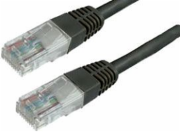 Propojovací kabel MediaRange, U/UTP, Cat6, 2m, černý (MRCS125)