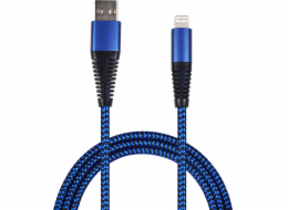 USB 2GO USB-A – Lightning kabel 1 m Modrý (795949)