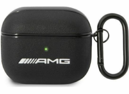 Kožené velké logo Mercedes AMG – pouzdro AirPods 3 (černé)