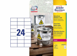 Avery Zweckform LABELS ZF L4718-20 HEAVY DUTY 70X37 MM, 20 LISTŮ