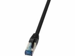 LogiLink LogiLink Patch kabel CAT6A S/FTP AWG27f. Průmyslová černá 15m