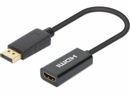 AV adaptér Manhattan Manhattan Aktiver DisplayPort auf HDMI adaptér 4K@60Hz schwa