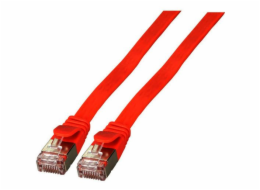 EFB EFB RJ45 Flachpatchkabel U/FTP, Cat.6A, PVC, 0,5m, rot