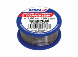 Dedra pájka s Pb60Sn40 tavidlem 1mm 100g na cívce - 31L61010