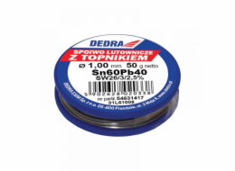 Dedra pájka s tavidlem Sn60Pb40 1mm 50g - 31L61005