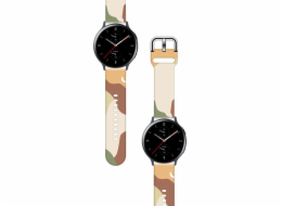 Hurtel Strap Camo Band pro Samsung Galaxy Watch 42mm silikonový řemínek Camo Watch náramek (16)