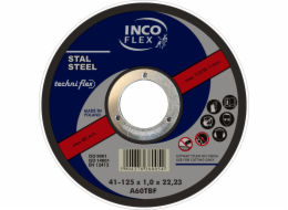 Řezný kotouč Inco Flex Steel typ 41 125x1.0x22.23mm - M41-125-1.0-22A60T