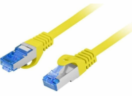 Lanberg PATCHCORD CAT.6A S/FTP LSZH CCA 0,25M ŽLUTÁ MOTORKA LANBERG