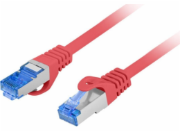 Lanberg PATCHCORD CAT.6A S/FTP LSZH CCA 0,25M ČERVENÁ MOTORKA PROŠLA LANBERG