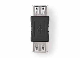 Adaptér NEDIS USB Type AF, USB Type AF, černý