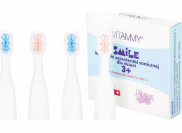 Vitammy tip Hlavice pro VITAMMY SMILE MiniMini+ 4 kusy Hlavice sonických kartáčků pro děti 3+