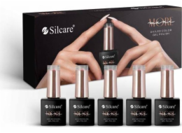 Silcare Silcare Mani More Set vitamínová hybridní báze 10g + hybridní lak 3x10g + vrch 10g