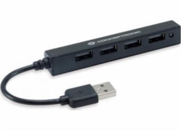 Conceptronic USB HUB CONCEPTRONIC USB-Hub 4-Port 2.0 ->4x2.0 o.Netzteil sw