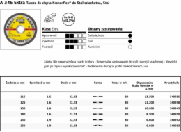 Klingspor KLINGSPOR KOVOVÉ ŘEZNÉ KOTOUČE 230 mm x 1,9 mm x 22,2 mm A346 K340953