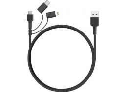 Aukey USB-A kabel USB – 1,2 m černý (CB-BAL5)