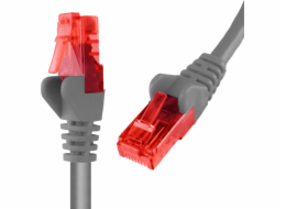 Spacetronik RJ45 kabel CAT 6 U/UTP AWG24 šedý 1m