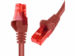 Spacetronik RJ45 CAT 6 U/UTP AWG24 kabel červený 2m