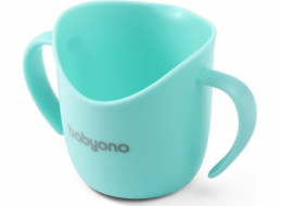 BabyOno Tréninkový hrnek pro učení se pít, ergonomický Flow mint BabyOno