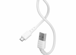 Remax USB-A - microUSB USB kabel 1 m Bílý (6954851237594)