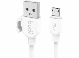 Budi USB-A - microUSB USB kabel 1 m černý (227M)