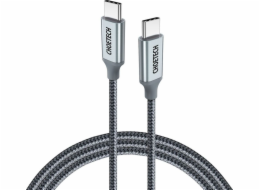 Choetech USB-C – USB-C USB kabel 1,8 m stříbrný (6971824973099)